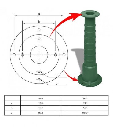 Cast Iron Stand for Garden Hand Water Pump