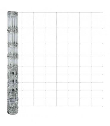 vidaXL Field Fence Silver