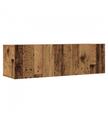vidaXL 7 Piece TV Cabinet Set Wall-mounted Old Wood Engineered Wood