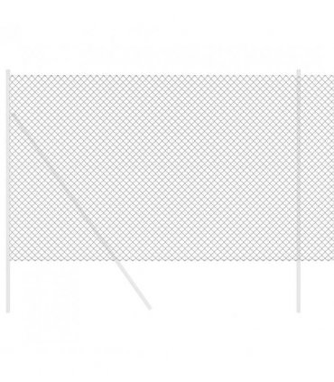 vidaXL Chain Link Fence 10 x 1.5 m Steel Grey