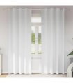 vidaXL Blackout Curtains with Rings 2 pcs Pure White 245 x 140 cm