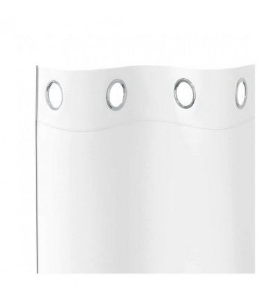vidaXL Blackout Curtains with Rings 2 pcs Pure White 245 x 140 cm