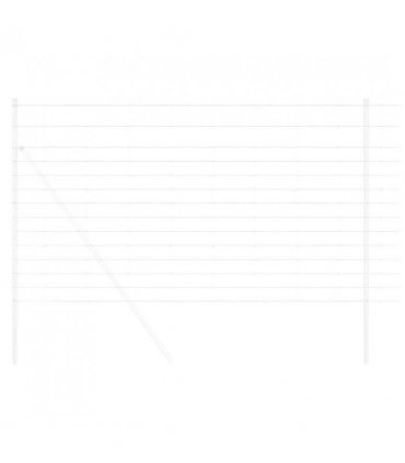 vidaXL Field Fence Silver