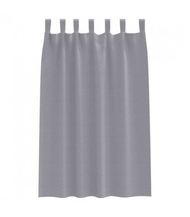 vidaXL Blackout Curtains with Rings 2 pcs Light Grey 175 x 140 cm
