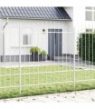 vidaXL Garden Fence Woerden White 170 x 215 cm Powder-Coated Steel
