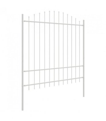 vidaXL Garden Fence Woerden White 170 x 215 cm Powder-Coated Steel