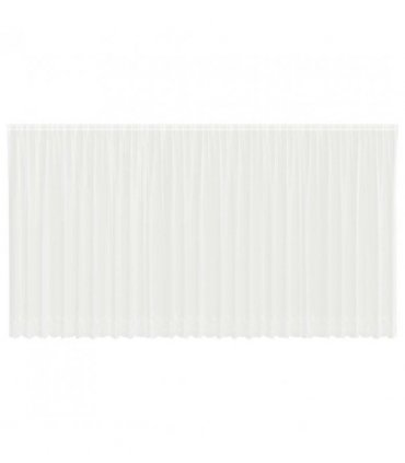 vidaXL Lace Curtain with Curtains Floral White 245 x 750 cm Polyester