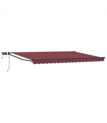 vidaXL Manual Retractable Awning with LEDs 4 x 3 m