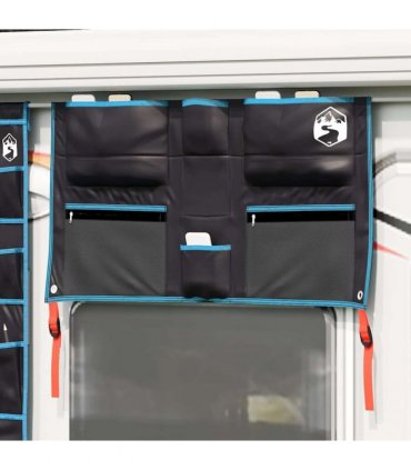 vidaXL Storage Bag with Storage Black and Blue 98 x 47 cm Oxford