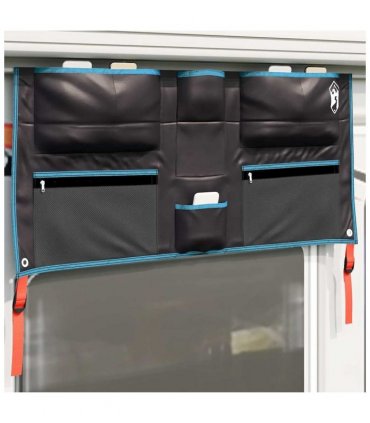 vidaXL Storage Bag with Storage Black and Blue 98 x 47 cm Oxford