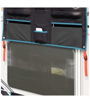 vidaXL Storage Bag with Storage Black and Blue 98 x 47 cm Oxford