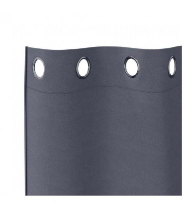 vidaXL Blackout Curtains with Rings 2 pcs Anthracite 260 x 140 cm
