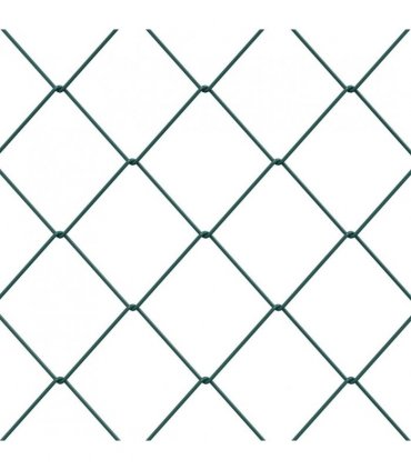 vidaXL Chain Link Fence Green 2 x 20 m Steel