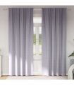 vidaXL Blackout Curtains with Rings 2 pcs Metal Grey 260 x 140 cm