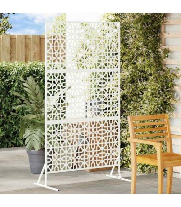 vidaXL Privacy Screen 100 x 50 x 180 cm Steel White