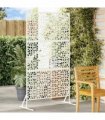 vidaXL Privacy Screen 100 x 50 x 180 cm Steel White