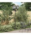 vidaXL Garden Light Bronze 57 x 49 x 241 cm Aluminium and Glass