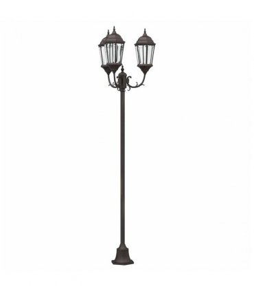 vidaXL Garden Light Bronze 57 x 49 x 241 cm Aluminium and Glass