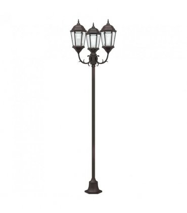 vidaXL Garden Light Bronze 57 x 49 x 241 cm Aluminium and Glass