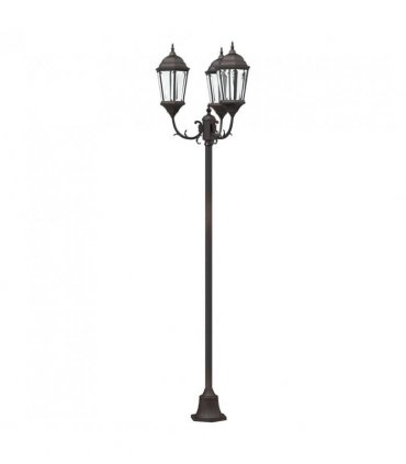 vidaXL Garden Light Bronze 57 x 49 x 241 cm Aluminium and Glass