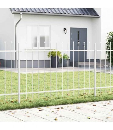 vidaXL Garden Fence Woerden White 1.7 x 0.8 m Powder-coated Steel