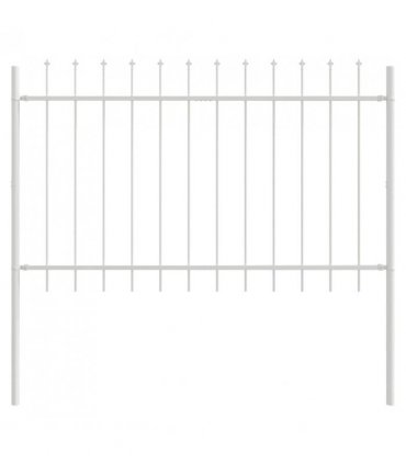 vidaXL Garden Fence Woerden White 1.7 x 0.8 m Powder-coated Steel