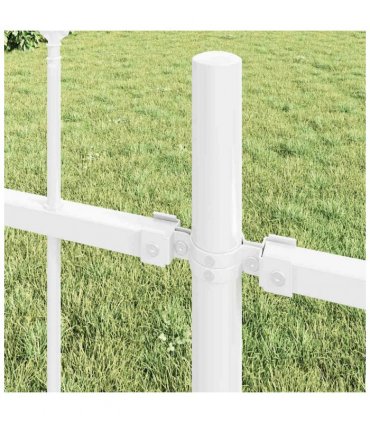 vidaXL Garden Fence Woerden White 1.7 x 0.8 m Powder-coated Steel