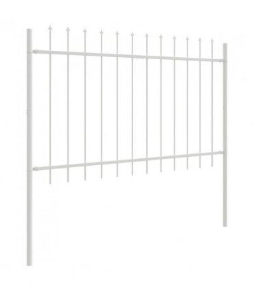 vidaXL Garden Fence Woerden White 1.7 x 0.8 m Powder-coated Steel