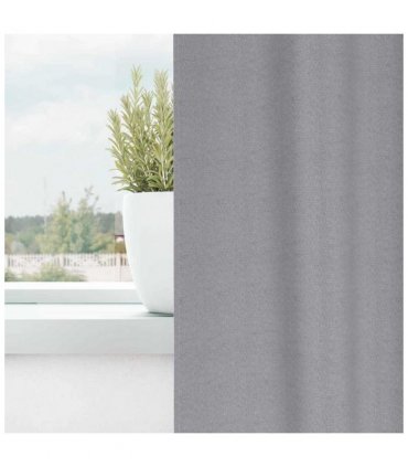 vidaXL Blackout Curtains with Rings 2 pcs Light Grey 245 x 140 cm
