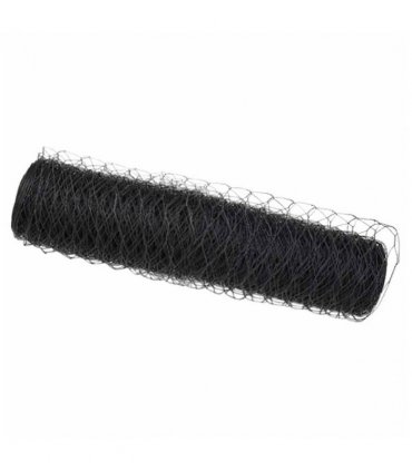 vidaXL Hexagon Fence Grey 0.6 x 50 m PVC