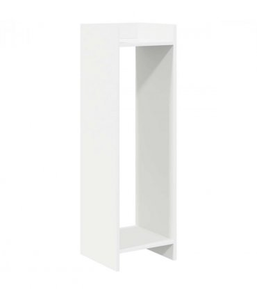 vidaXL Plant Stand with Shelf White 30 x 30 x 100 cm Engineered Wood