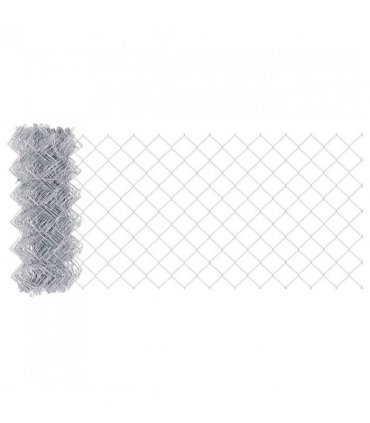 vidaXL Chain Link Fence 25 x 0.8 m Galvanised steel Silver