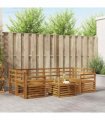 vidaXL Outdoor Sofa Set 7 pcs Natural Solid Acacia Wood
