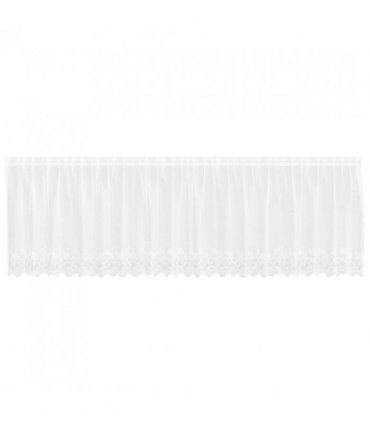 vidaXL Lace Curtain with Curtains White 500 x 120 cm Polyester