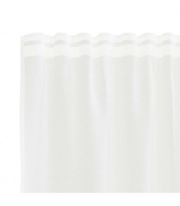 vidaXL Lace Curtain with Curtains White 500 x 120 cm Polyester
