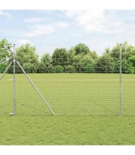 vidaXL Wild Fence Hot Dip Galvanized 1000 x 150 x 0.18 cm Iron