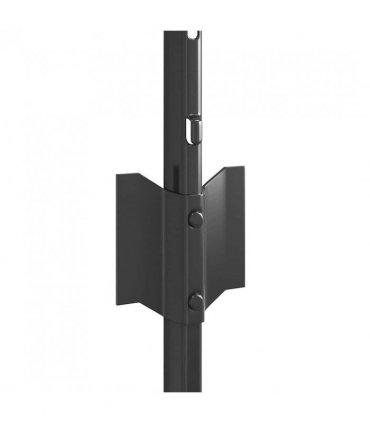 vidaXL Embedded Fence Post 5 pcs Grey 80 cm Powder-Coated Steel