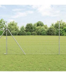 vidaXL Wild Fence Hot Dip Galvanized 1000 x 150 x 0.18 cm Iron
