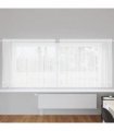 vidaXL Lace Curtain with Curtains Floral White 160 x 300 cm Polyester