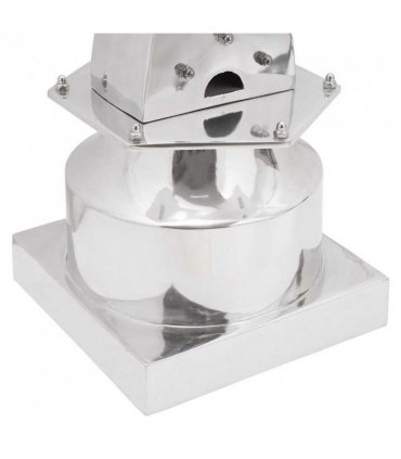 vidaXL Sculpture Silver 26 x 26 x 110 cm Aluminium
