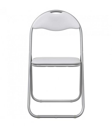 vidaXL Folding Chair 8 pcs White and Grey 48 x 43.5 x 81 cm