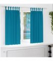 vidaXL Blackout Curtains with Rings 2 pcs Turquoise 175 x 140 cm