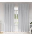 vidaXL Blackout Curtains with Rings 2 pcs Pale Grey 245 x 140 cm