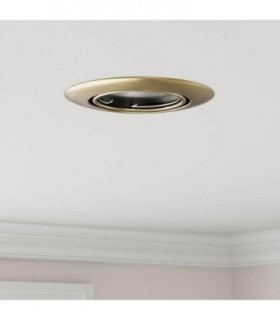 vidaXL Spotlight 24 pcs Brass 9 x 9 x 2.5 cm Metal