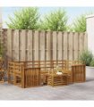 vidaXL Outdoor Sofa Set 7 pcs Natural Solid Acacia Wood