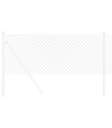 vidaXL Chain Link Fence 10 x 0.4 m Galvanised steel Silver