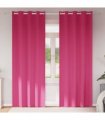 vidaXL Blackout Curtains with Rings 2 pcs Bright Pink 245 x 140 cm