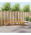 vidaXL Outdoor Sofa Set 4 pcs Natural Solid Acacia Wood