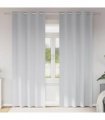 vidaXL Blackout Curtains with Rings 2 pcs Pale Grey 260 x 140 cm