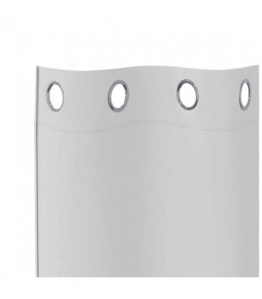 vidaXL Blackout Curtains with Rings 2 pcs Pale Grey 260 x 140 cm
